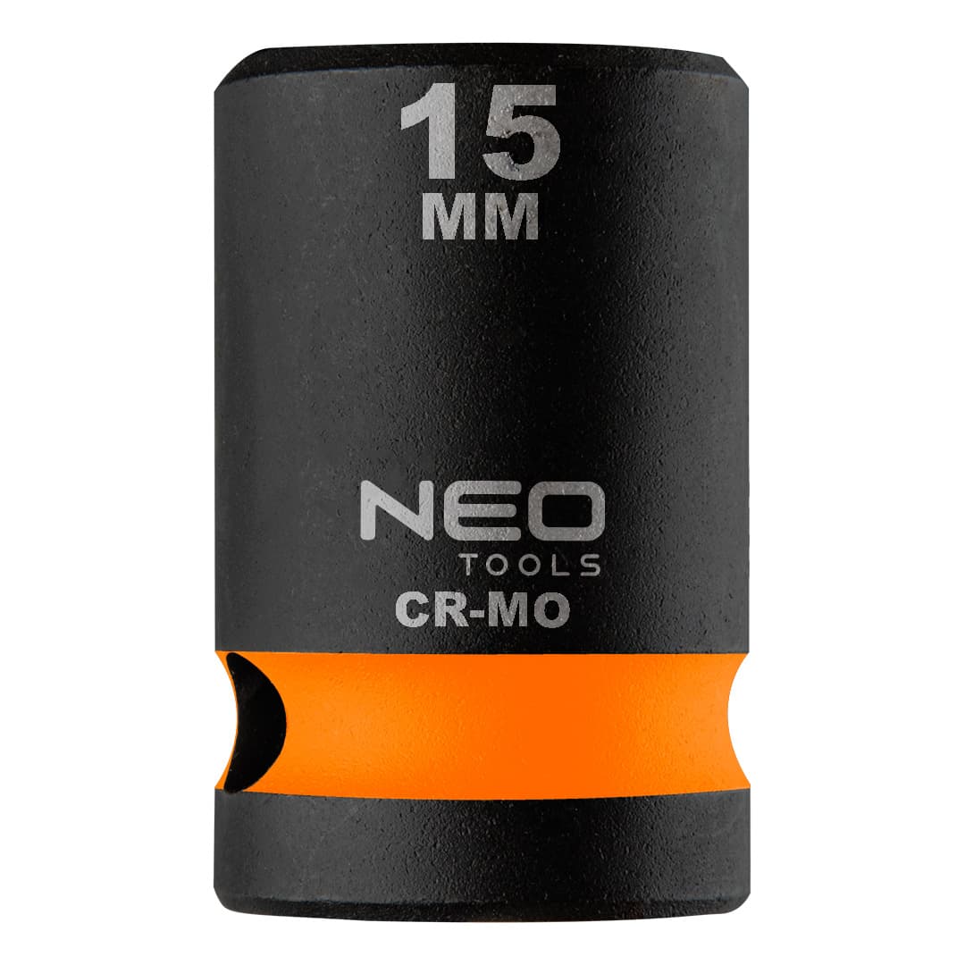 NEO TOOLS udarna nasadna glava 1/2", 15 x 38mm, Cr-Mo