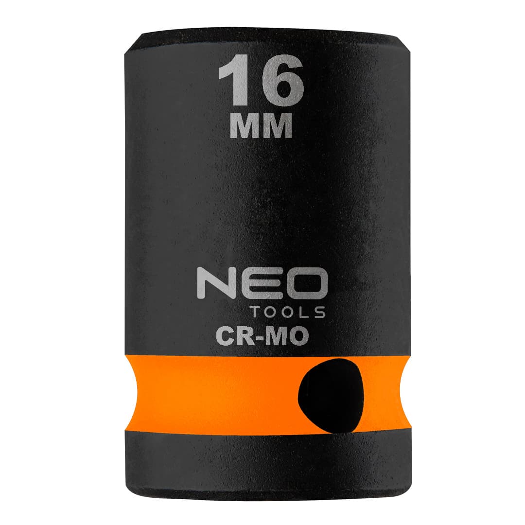 NEO TOOLS udarna nasadna glava 1/2", 16 x 38mm, Cr-Mo