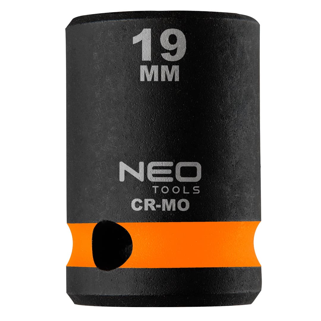NEO TOOLS udarna nasadna glava 1/2", 19 x 38mm, Cr-Mo