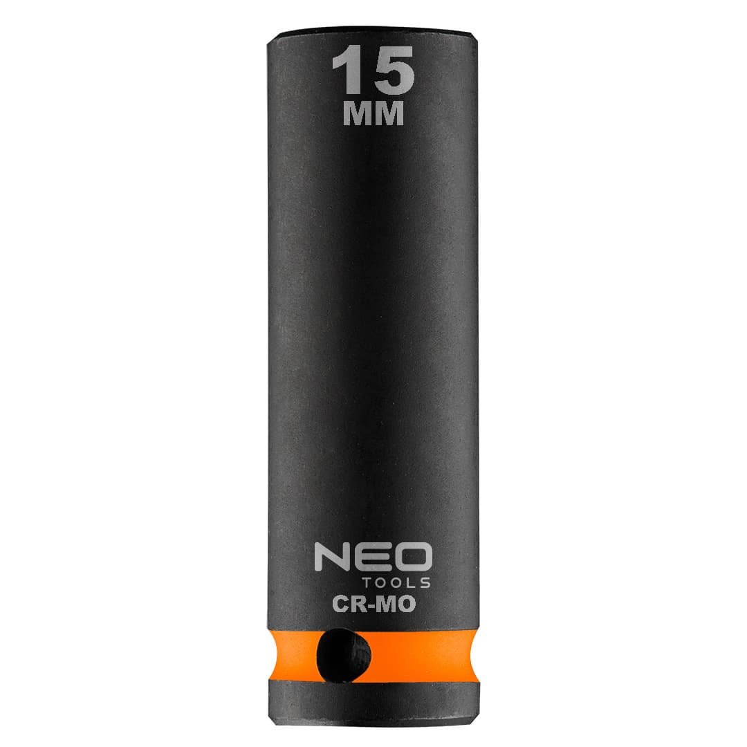 NEO TOOLS Dolgi udarni nasadni ključ 1/2", 15 mm, Cr-Mo