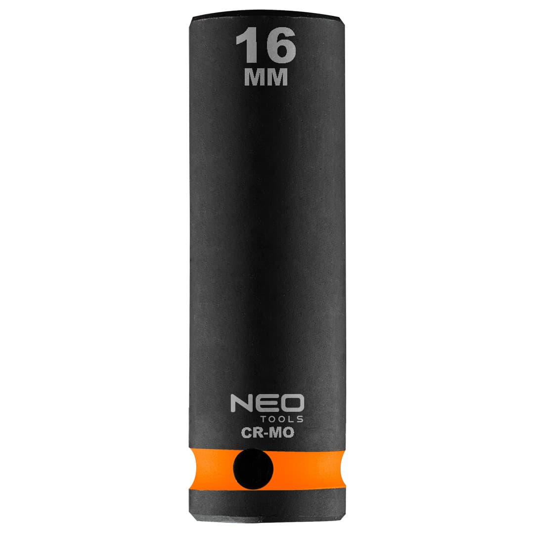 NEO TOOLS Udarni nasadni ključ 1/2", dolgi 16 x 78 mm, Cr-Mo
