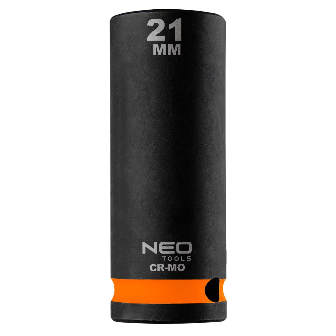 NEO TOOLS Udarni nasadni ključ 1/2", dolgi 21 x 78 mm, Cr-Mo
