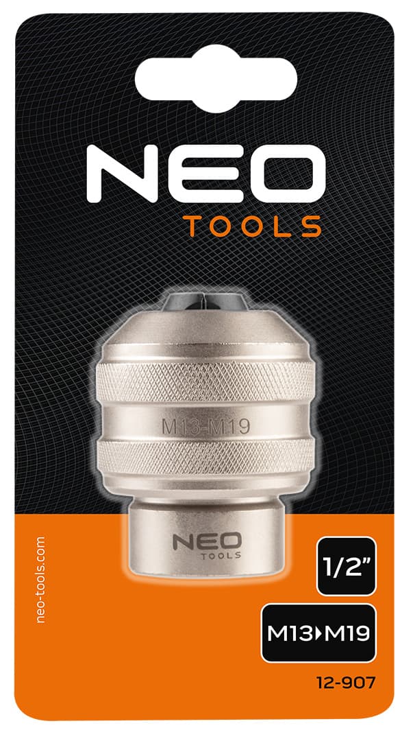 NEO TOOLS TOP Adapter za navoje, 1/2" DR M13-M19 6