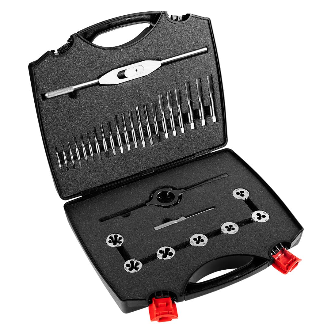 NEO TOOLS Komplet narezniki in rezalniki navojev M3-M12, 32 kos.