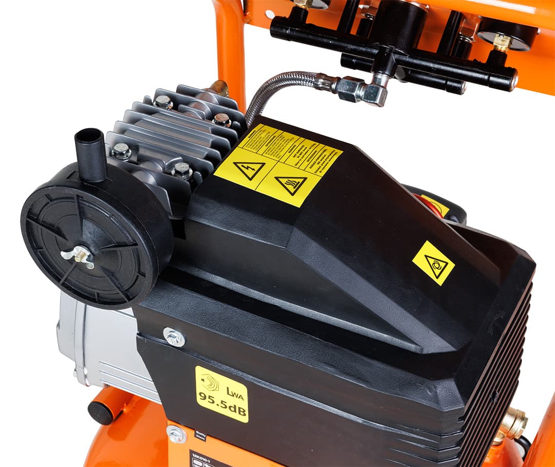 NEO TOOLS Vertikalni oljni kompresor, 40 l, 230V 6