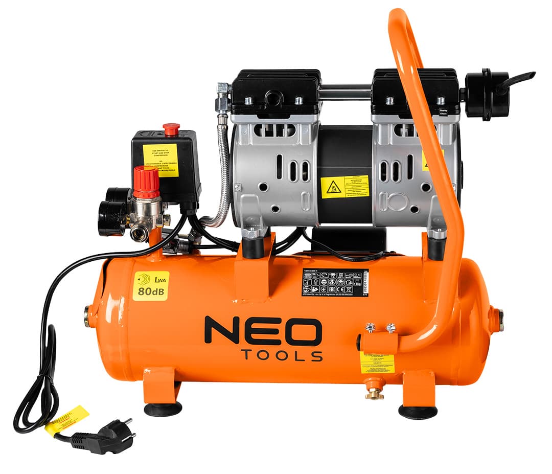 NEO TOOLS brez oljni kompresor, 12 l 2