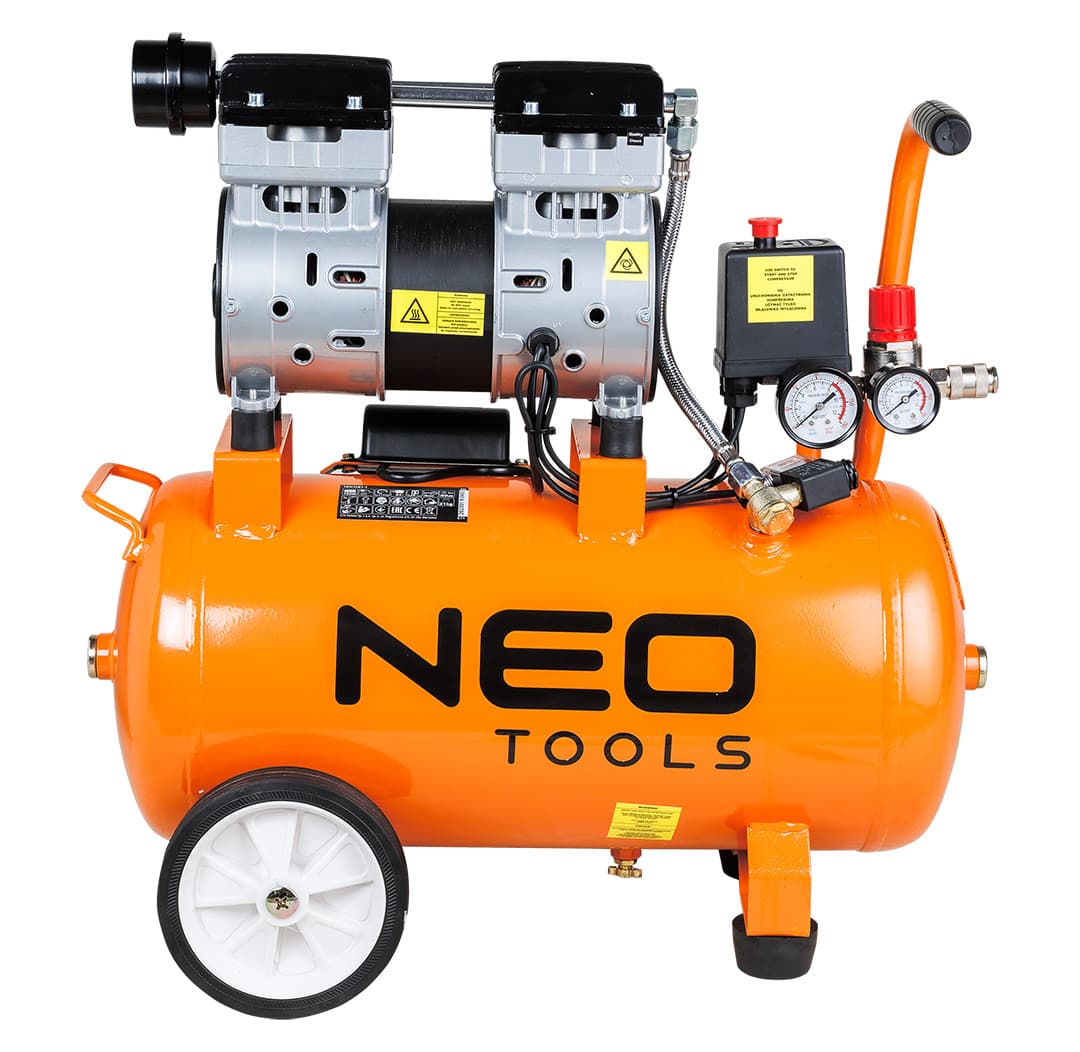 NEO TOOLS Brez-oljni kompresor, 24 l 2