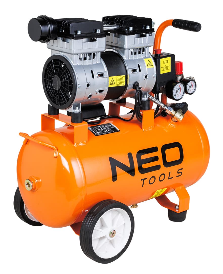 NEO TOOLS Brez-oljni kompresor, 24 l 3