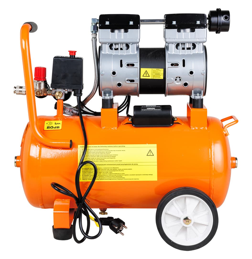 NEO TOOLS Brez-oljni kompresor, 24 l 4