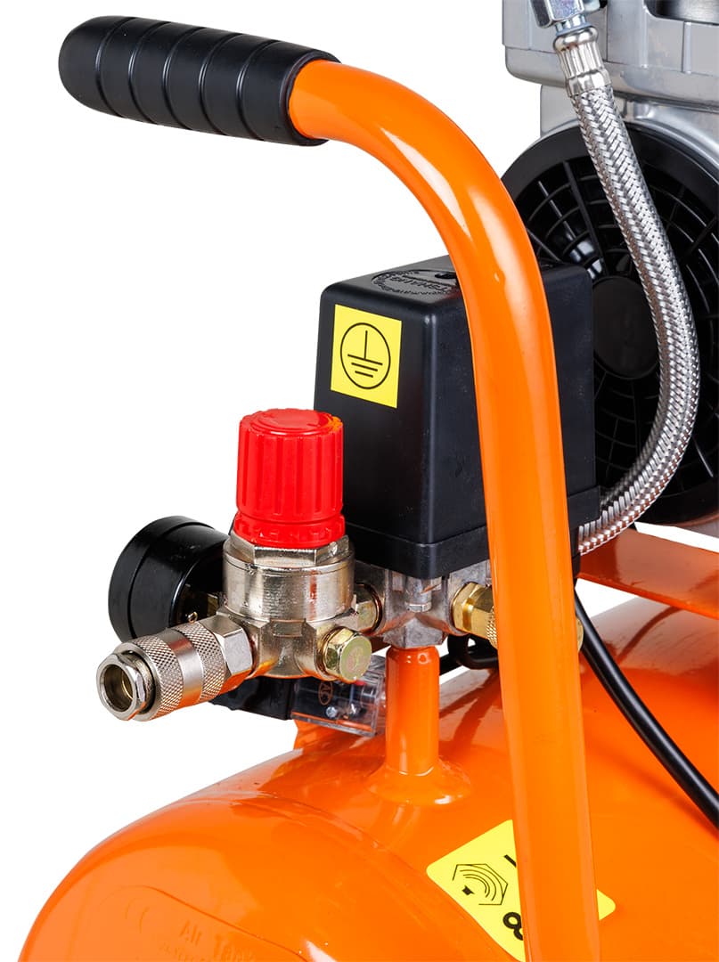 NEO TOOLS Brez-oljni kompresor, 24 l 6