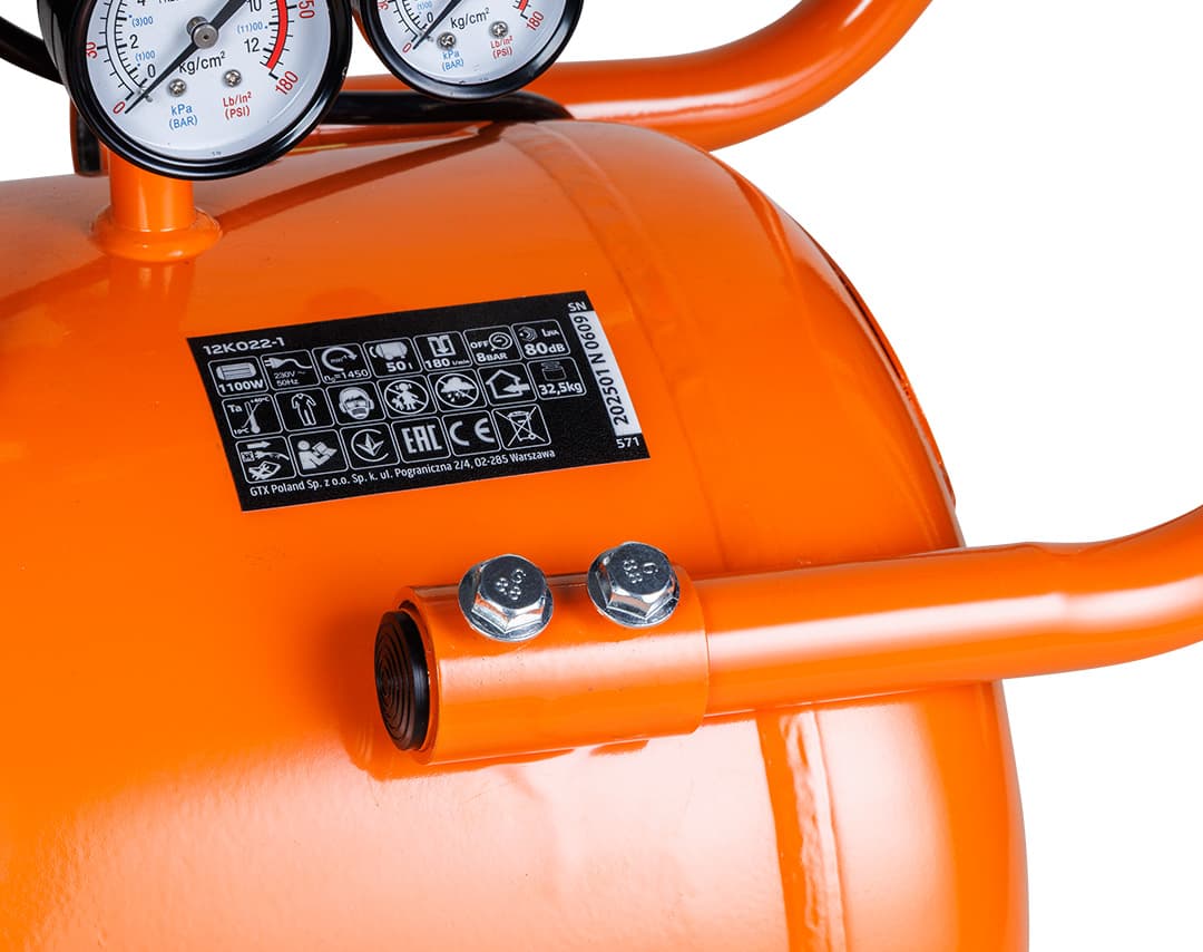 NEO TOOLS Brez-oljni kompresor, 50 l 6