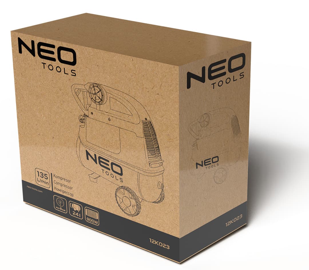 NEO TOOLS Oljni kompresor 24 l, 900W 2