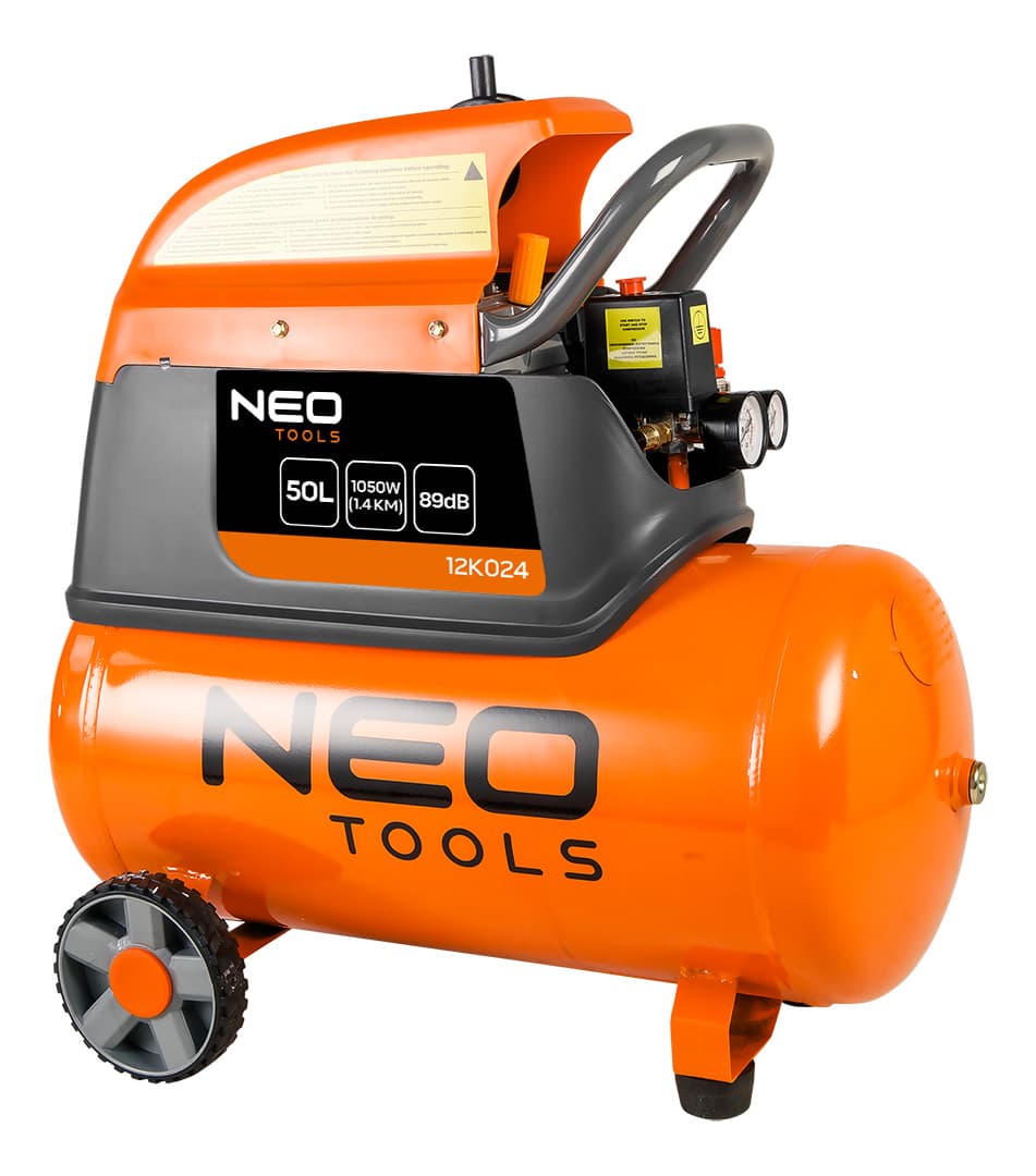NEO TOOLS Oljni kompresor 50 l, 1050W 4
