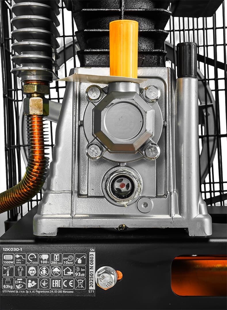 NEO TOOLS Kompresor z oljem 100 L, 230V 6