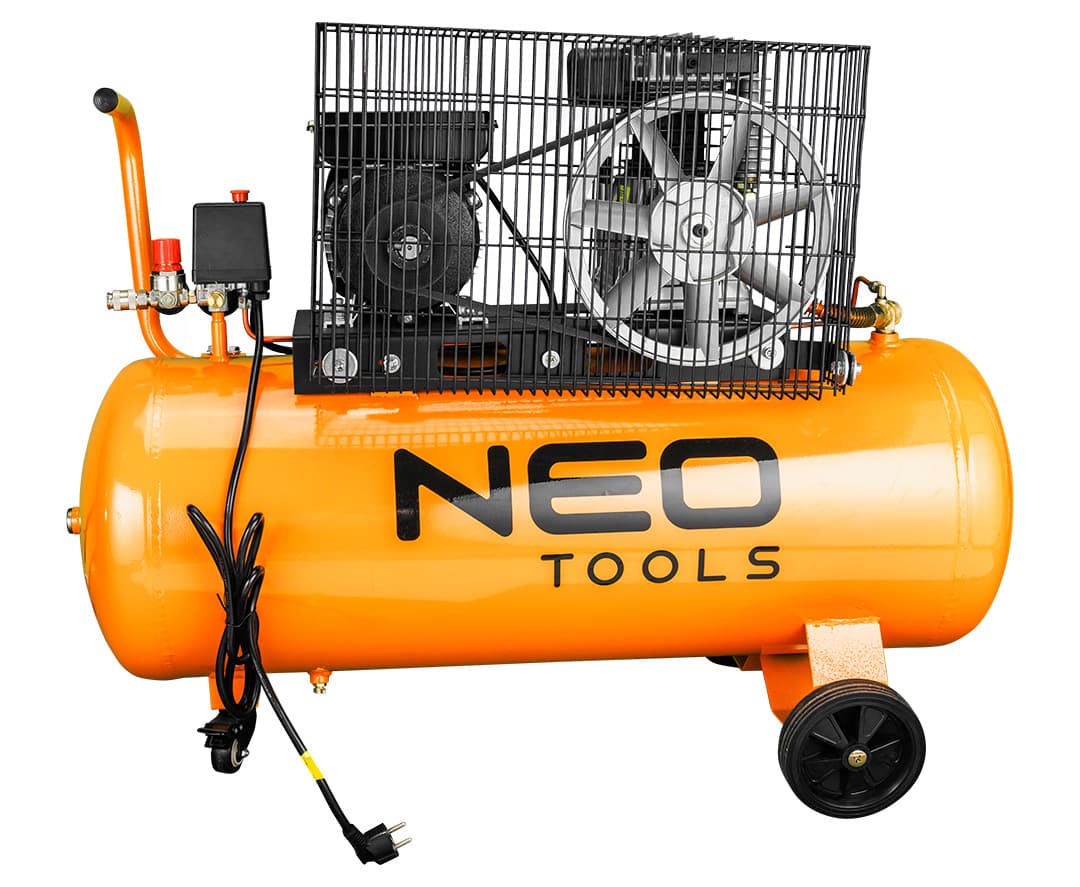 NEO TOOLS Kompresor z oljem 100 L, 230V 7