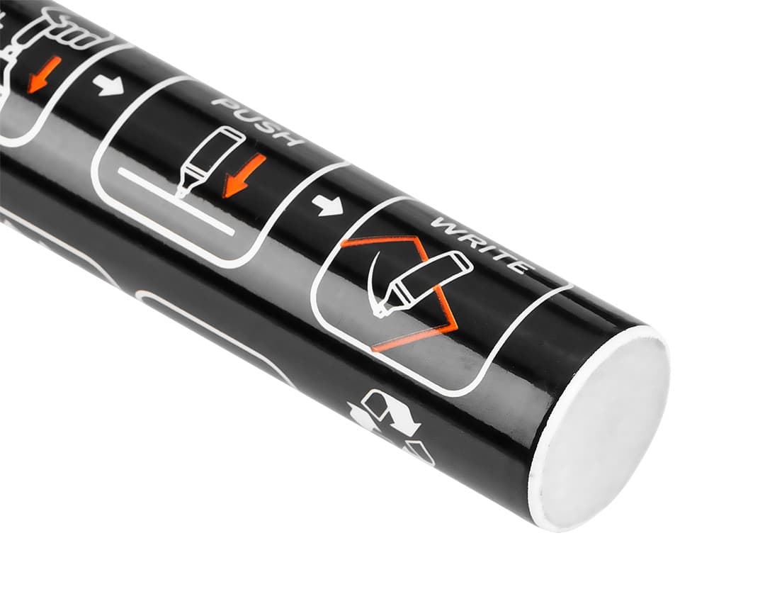 NEO TOOLS Gradbeni marker, debel, črn, 4 kos 6