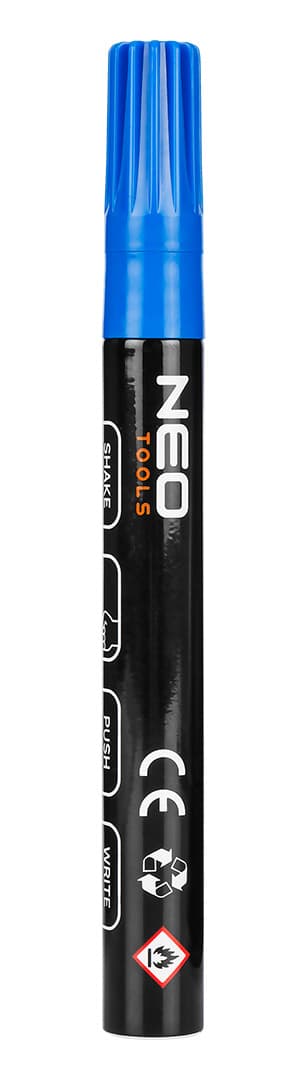 NEO TOOLS Gradbeni marker, debel, set 4 barv 5