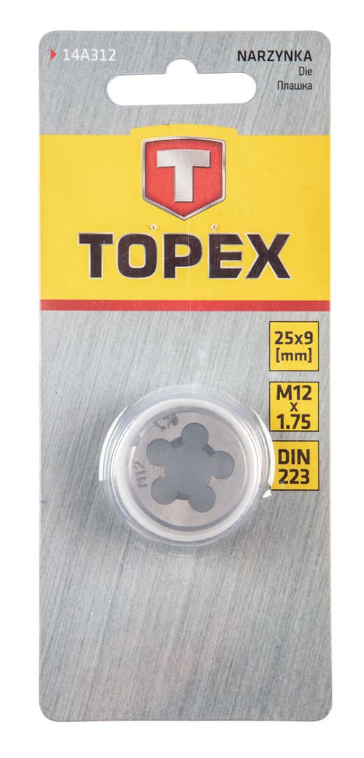 TOPEX navojna cevna matrica, M12, 25 x 9 mm 4