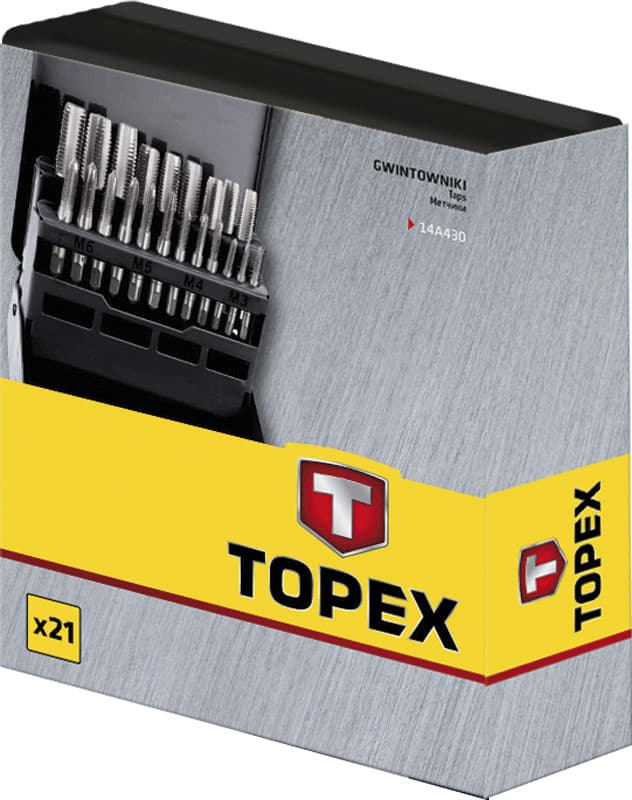Navoji TOPEX M3-M12, vsak 21 kos. 2
