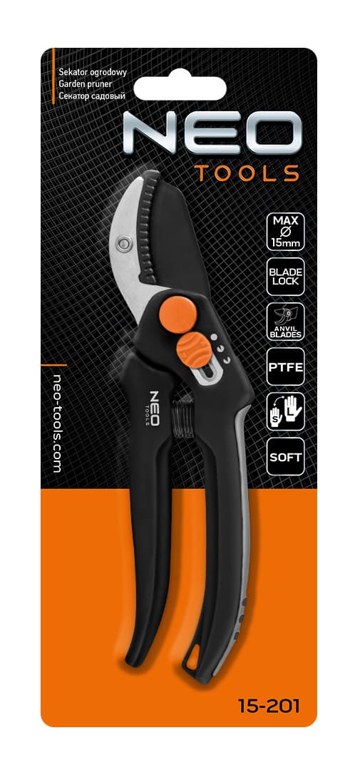Vrtni obrezovalnik NEO TOOLS Kovadlast 185 mm, do 15 mm 5