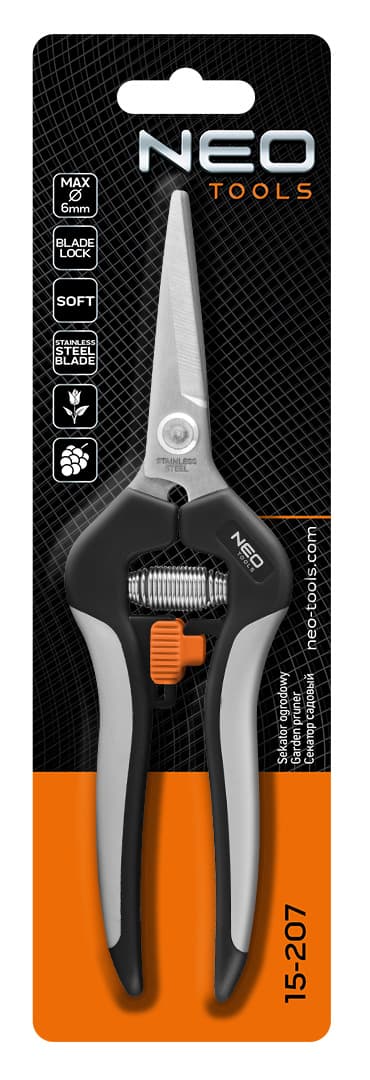 NEO TOOLS vrtni sekator za mlade poganjke 185 mm, do 6 mm 3