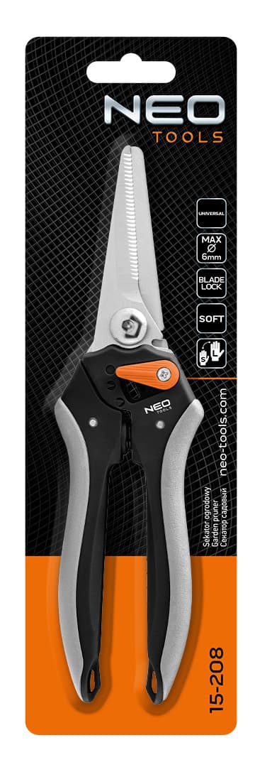 NEO TOOLS univerzalni vrtni sekator 210 mm, do 6 mm 5