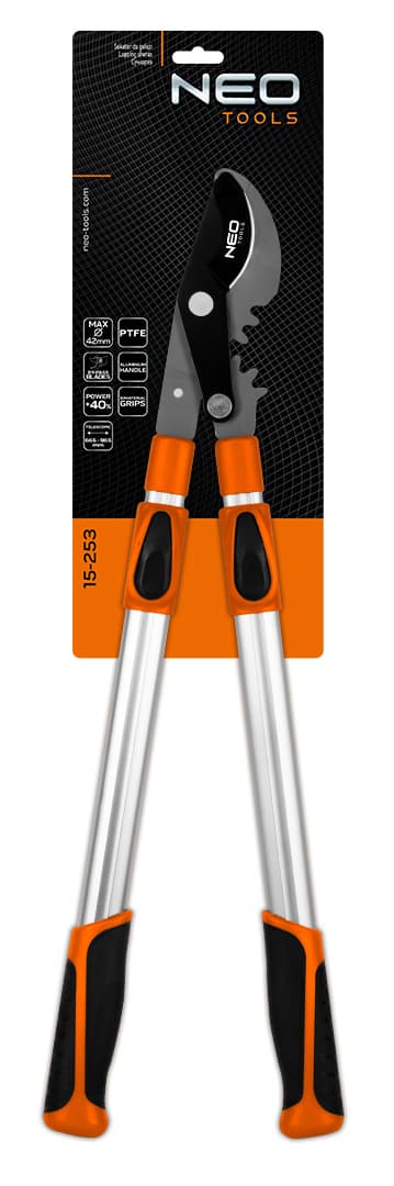 NEO TOOLS Bypass škarje za veje, teleskopske, 665 mm, do 42 mm 7