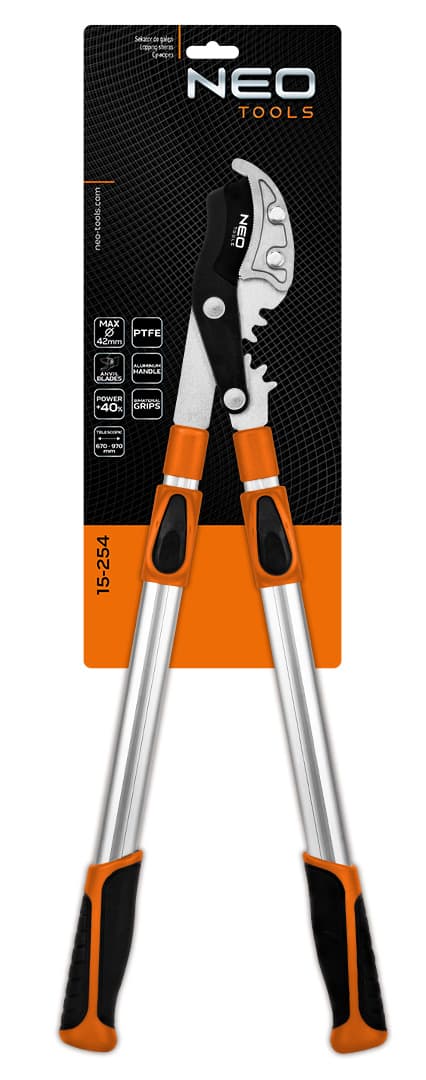 NEO TOOLS kaljen steber za veje, teleskopski, 670 mm, do 42 mm 8