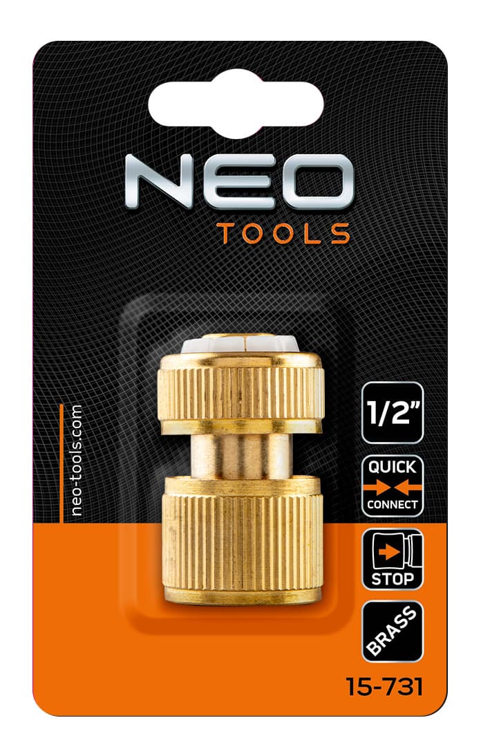 NEO TOOLS Mesična STOP spojka za cev, 1/2" 8