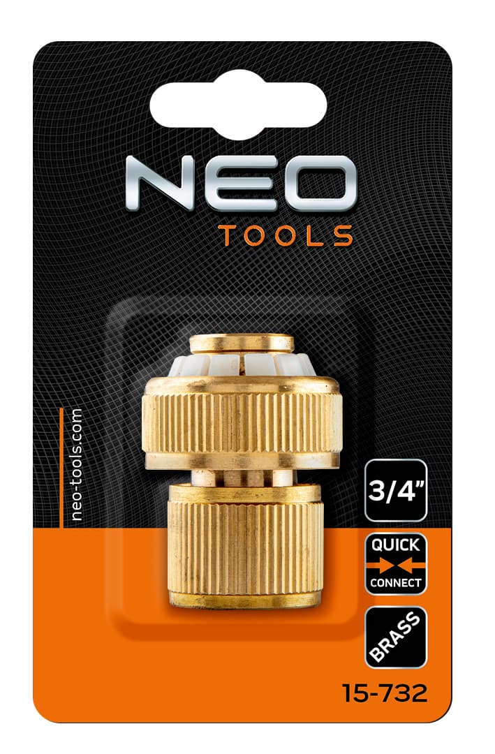 NEO TOOLS Prehodna spojka za cev, 3/4", mesingana 8