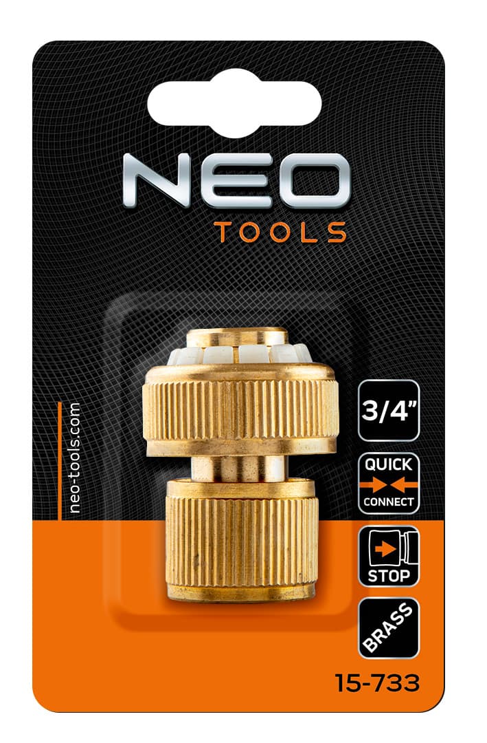 NEO TOOLS Mesična STOP spojka za cev, 3/4" 8