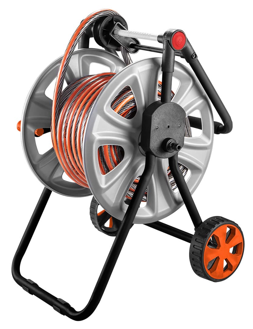 NEO TOOLS voziček za vrtno cev do 60m z vodilom 6