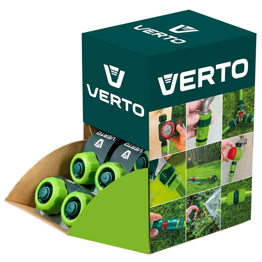 VERTO Cevna STOP spojka 1/2"-5/8", 30 kosov 2