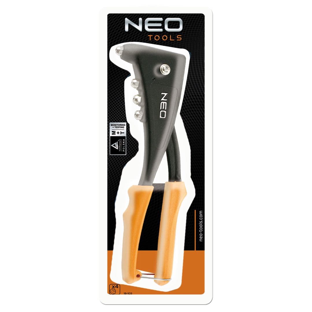 Nitna pištola NEO TOOLS za kovinske in aluminijaste nite (2.4-4.8mm) 2