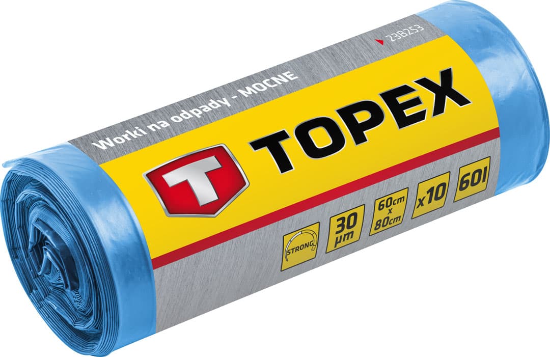 TOPEX Vreče za smeti 120 L, modre, 40 mikronov, 10 kosov 2