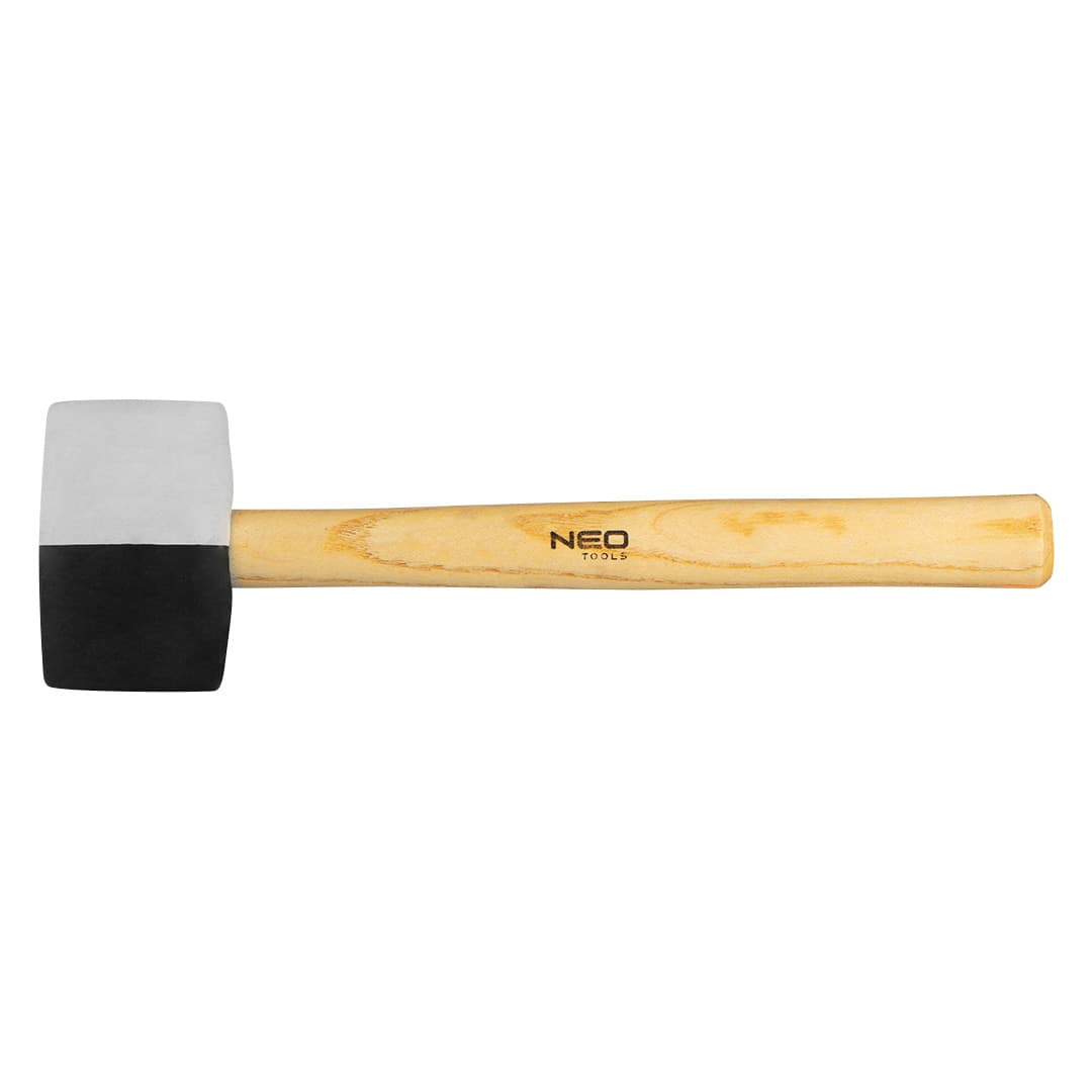 Gumijast kladiv NEO TOOLS, 58 mm, 450 g, črno-belo