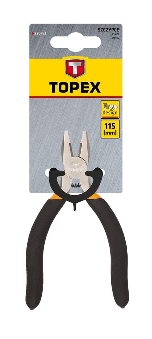 TOPEX Precizne kombinirane klešče, 115 mm 3