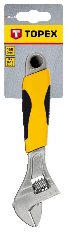 TOPEX nastavljiv ključ, 150 mm, obseg 0-19 mm 2