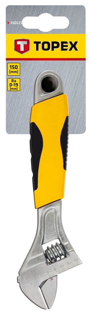 TOPEX nastavljiv ključ, 150 mm, obseg 0-19 mm 3