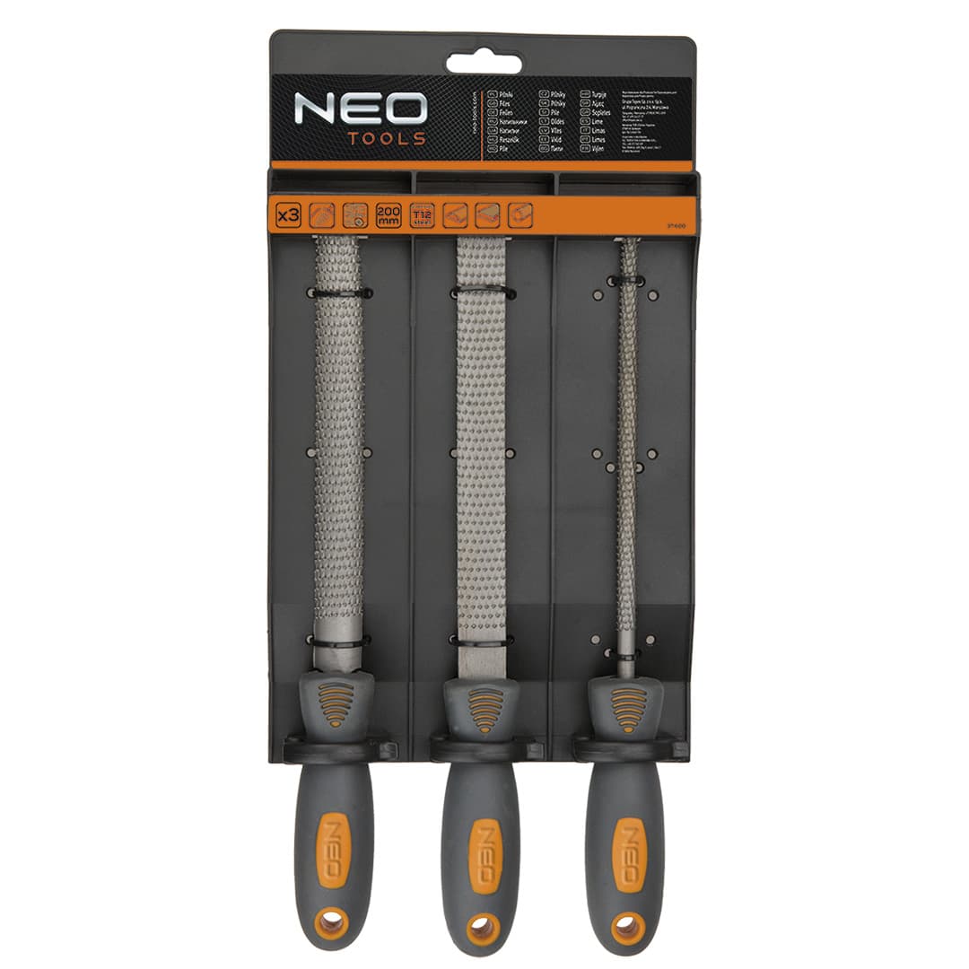 NEO TOOLS set pil za les 200 mm, 3 kosi 3
