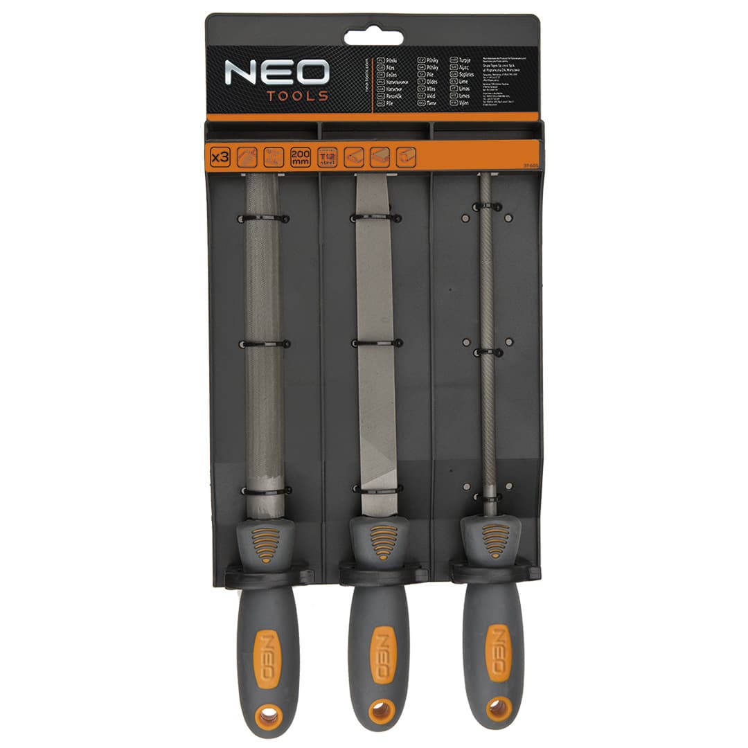NEO TOOLS Komplet 3 pil za kovino, T12, gradacija 2 3