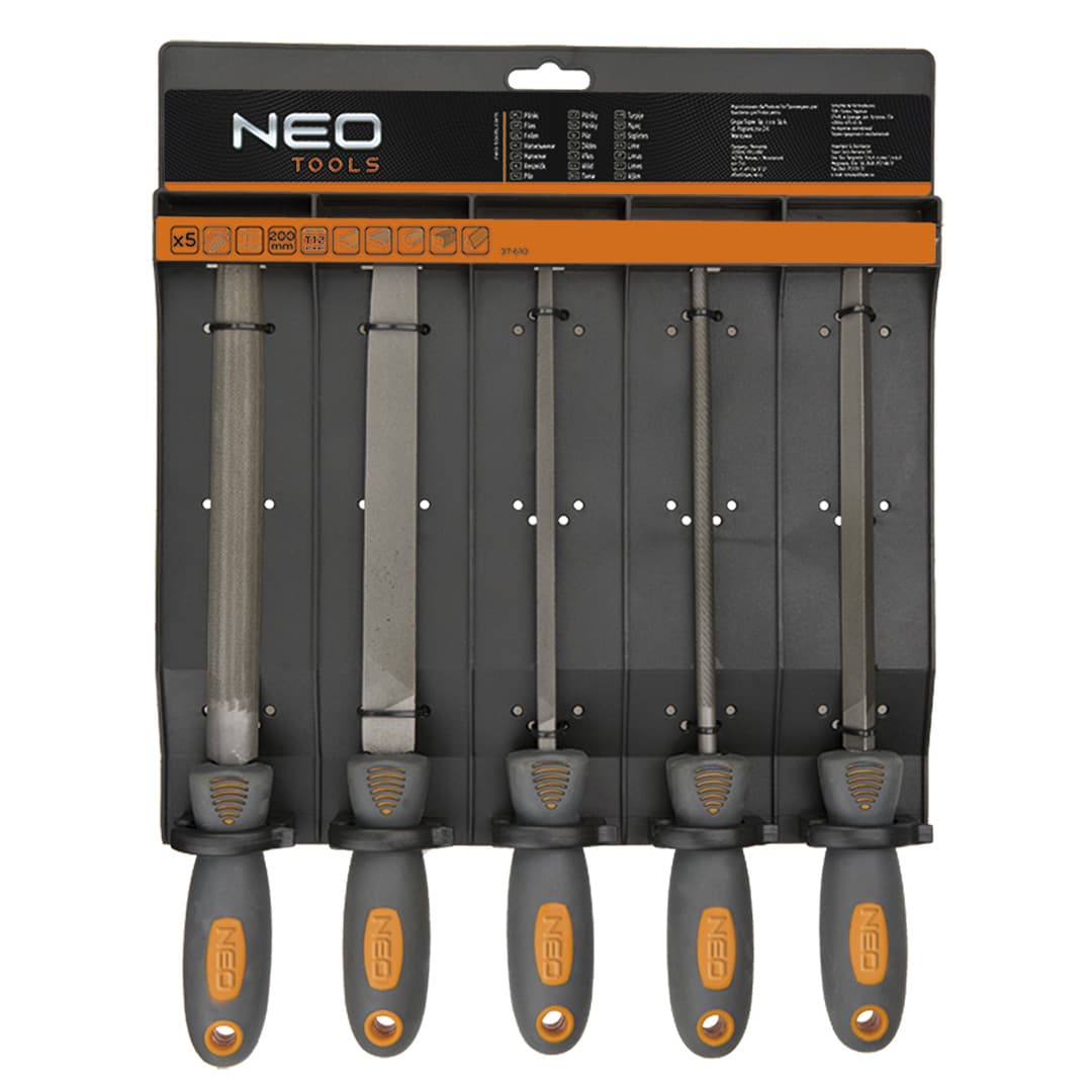 NEO TOOLS Komplet 5 pil za kovino, T12, gradacija 2 3