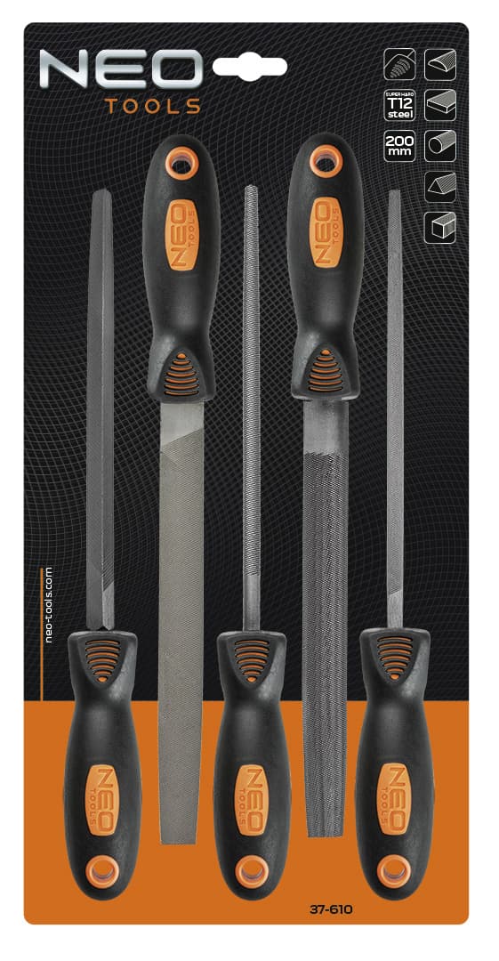 NEO TOOLS Komplet 5 pil za kovino, T12, gradacija 2 4