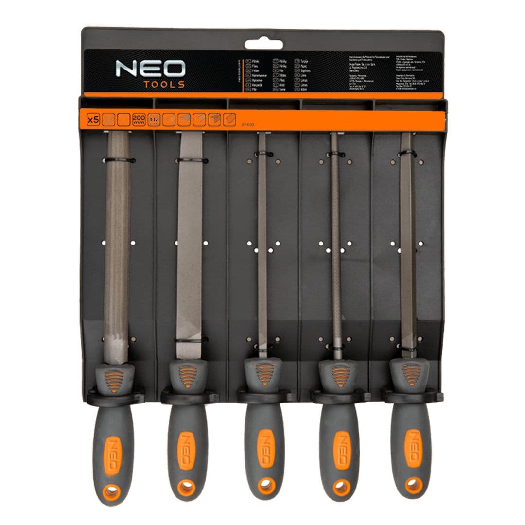 NEO TOOLS Komplet 5 pil za kovino, T12, gradacija 2 2