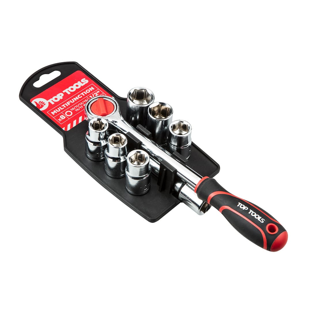 Top Tools Set nasadnih ključev 1/2", 8 kos.