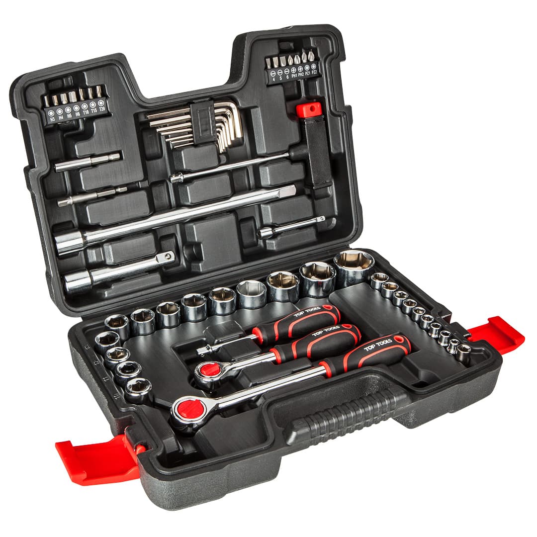 Top Tools Set nasadnih ključev 1/4", 1/2", 53 kosov