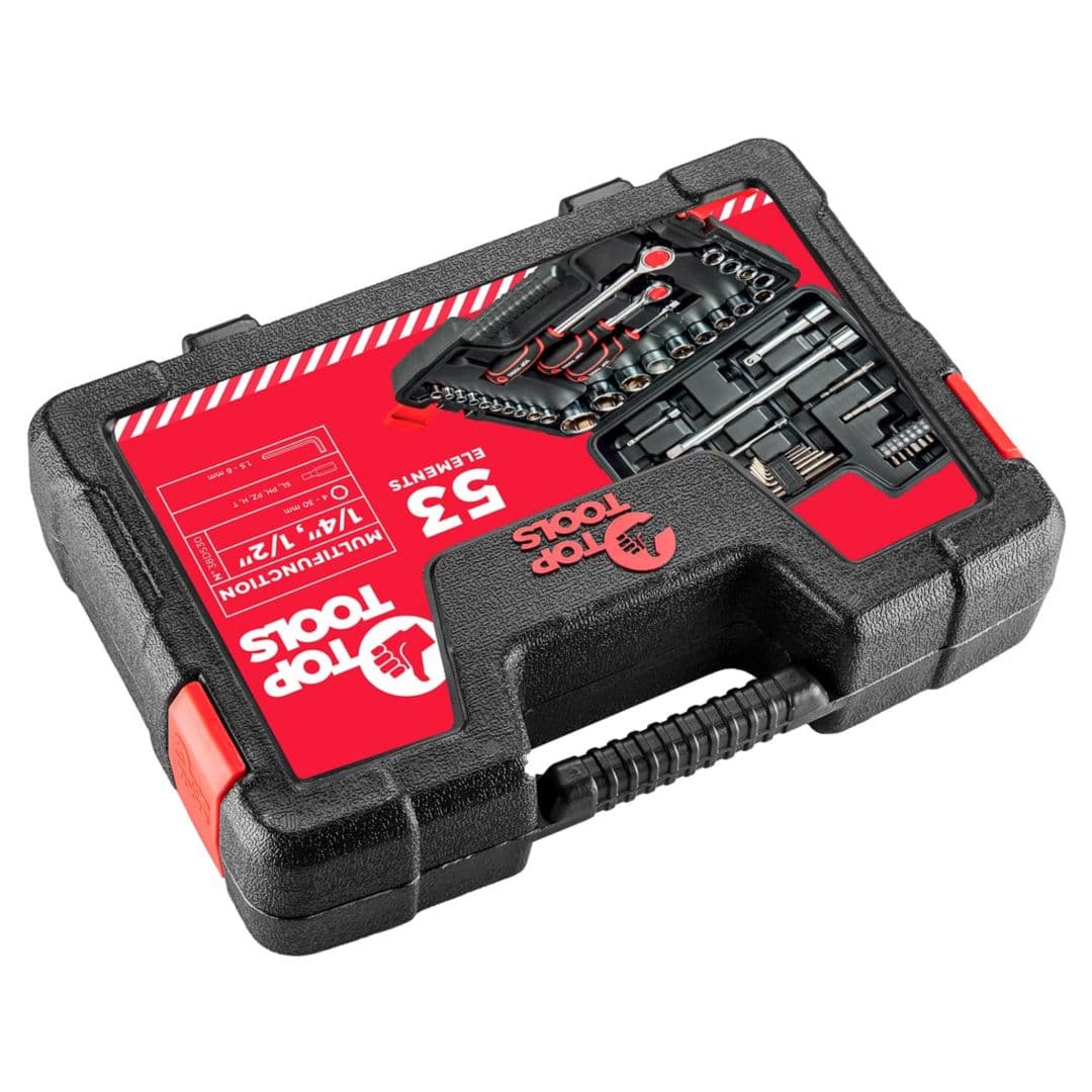 Top Tools Set nasadnih ključev 1/4", 1/2", 53 kosov 2