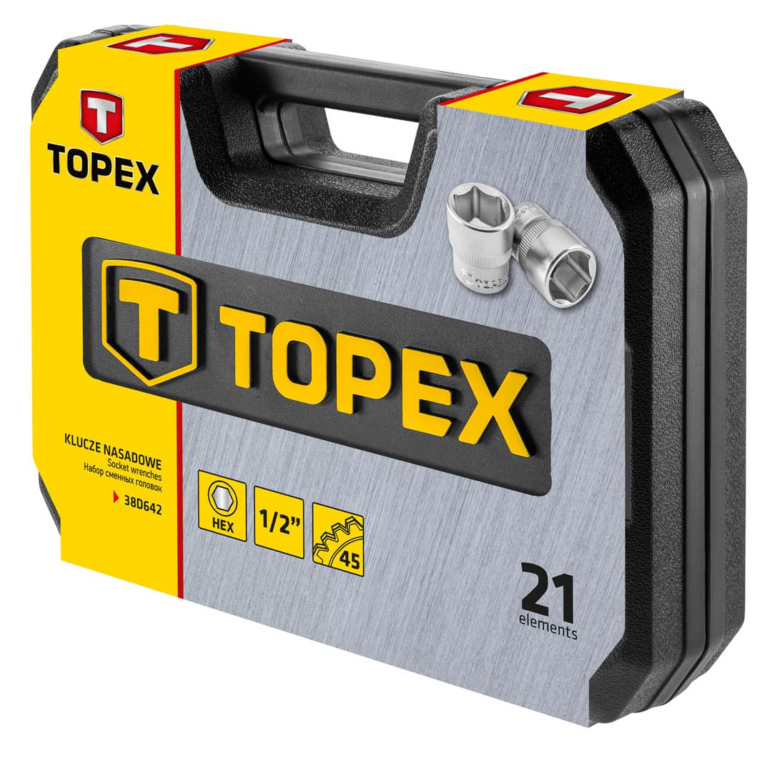 TOPEX Ključi nasadni 1/2", komplet 21 kosov 3