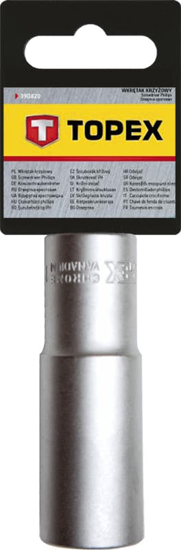 Vtična nasadka TOPEX 1/2", 10 mm, dolga 2