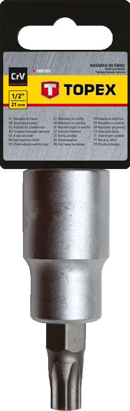 TOPEX Torx nasadni ključ, 1/2", T30 x 60 mm 2